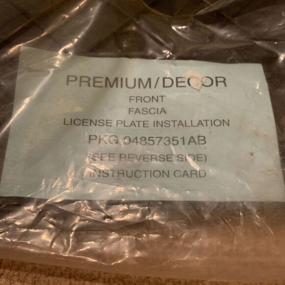 Premium OEM License Plate Bracket 04857351AB *NEW* - Picture 4 of 4